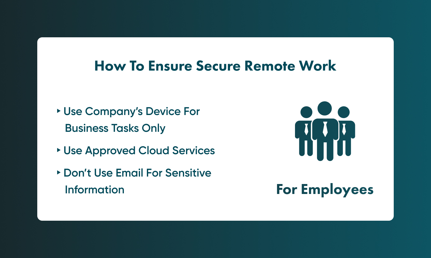 How to ensure cloud security for staff.